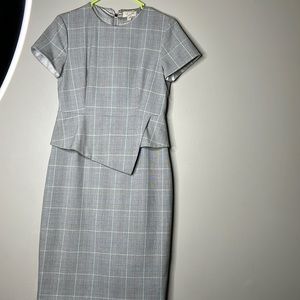 Ted baker plaid suit dress